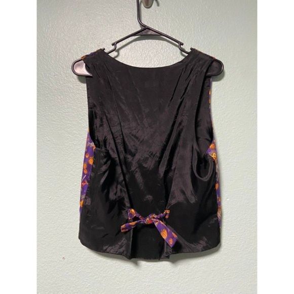 Vintage Women’s Scarecrow‎ Pumpkin Halloween Vest Large - Picture 2 of 7